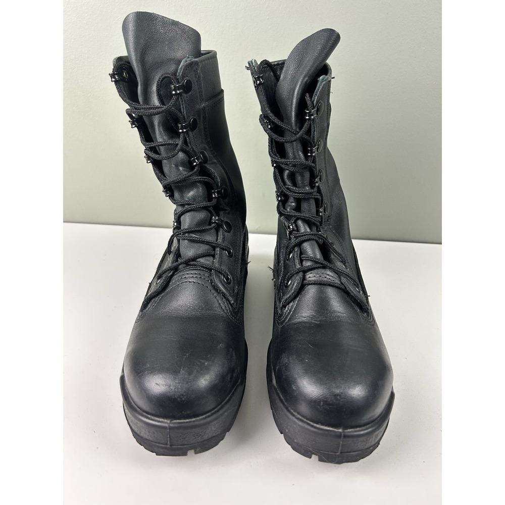 Belleville F360ST Steel Toe Combat Boots Womens Size 5.5W Black Leather Military